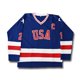 thumbnail image 2 of Camiseta de hockey cosida en azul y blanco del equipo de EE. UU. Miracle On Ice de 1980 con los números 30 de Jim Craig y 17 de Jack O'Callahan y 21 de Mike Eruzione, 2 of 5