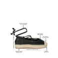 thumbnail image 2 of London Rag Alaya Woven Toe Lace-Up Womens Espadrilles, 2 of 10