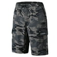 thumbnail image 2 of HomeGardon Shorts Men Casual,Mens Shorts Plus Size,Men's Loose and Comfortable Leisure Pocket Lace-up Camouflage Sports Beach Shorts,M-XXXXL, 2 of 5