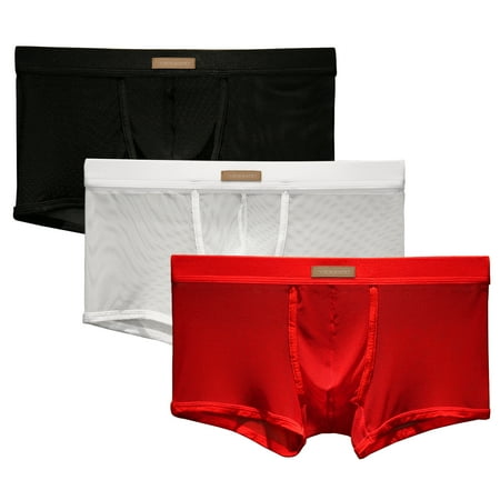

Arjen Kroos Men s Underwear Breathable Mesh Boxer Briefs Trunks