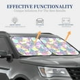 thumbnail image 4 of Disketp 2 Piece Sea Turtles Pattern Windshield Sunshades,Folding Windshield Sun Shade For Car Suv Trucks Sedan,Blocks Uv Rays Sun Visor Protector-Large, 4 of 7