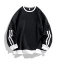 thumbnail image 2 of Tisuna Striped Crewneck Sweatshirts For Mens Casual Long Sleeve T Shirts Breathable Workout Wear Tops Clothes, 2 of 3