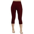 thumbnail image 5 of GEWSEY Cotton Modal Capri Leggings | Super Soft | Lightweight , M, 5 of 8