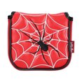 thumbnail image 1 of Golf Putter Headcover Cierre magnético Cuadrado Medio talón Eje Mazo Putter Araña Roja Sunnimix Cubierta de la cabeza del putter de golf, 1 of 8
