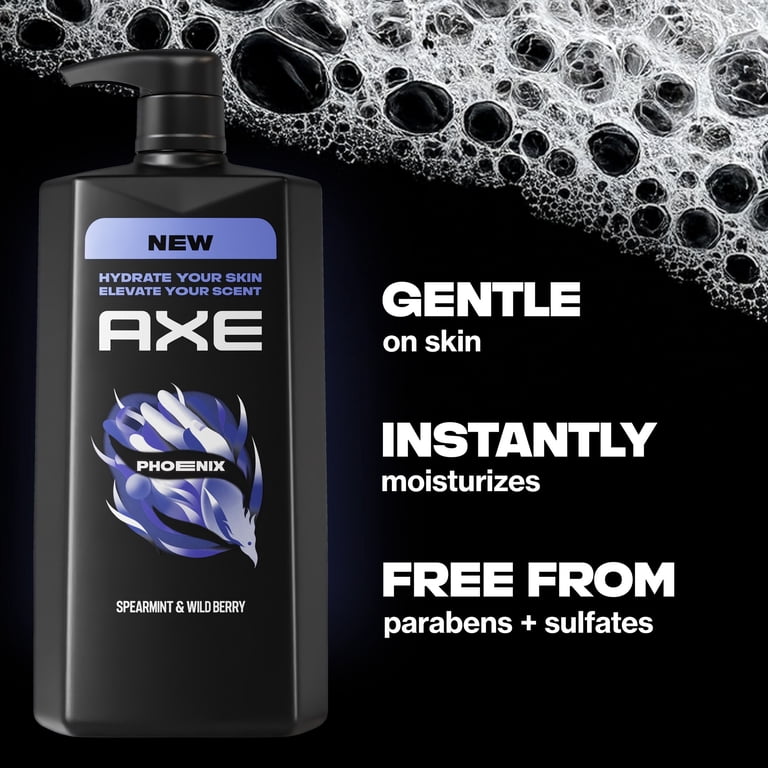 Axe Body Wash 12h Refreshing Scent Phoenix Crushed Mint & Rosemary