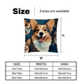 thumbnail image 5 of Corgi Velvet Throw Pillow Covers Set of 2 - 16x16, 18x18, 20x20 Inches - Unique Patterns - Bed Pillow Inserts Included for Various Occasions, 5 of 6