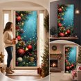 thumbnail image 5 of Dmlowu Christmas Door Cover 35x71in, Thick Fabric Holiday Door Curtain with Hanging Rope, Easy Install Front Door Wall Decoration for Xmas Party, 5 of 6