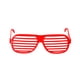 thumbnail image 5 of Guardurnaity Gafas de persiana de plástico llamativas y de moda hechas de gafas de persiana de plástico tamaño libre rojo rojo tamaño libre 2Conjunto, 5 of 6