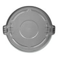 thumbnail image 2 of Round Flat Top Lid, For 32 Gal Round Brute Containers, 22.25" Diameter, Gray | Bundle of 2 Each, 2 of 4