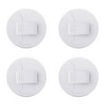 thumbnail image 1 of Shisuyan Adhesive Shower Splash Clips 4 Pack Easy To Install Strong Hold For Wall Minimalist Design, 1 of 8