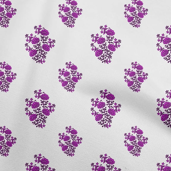 oneOone Cotton Jersey Fuschia Pink Fabric Block Sewing Material Print Fabric By The Yard 58 Inch Wide-JC