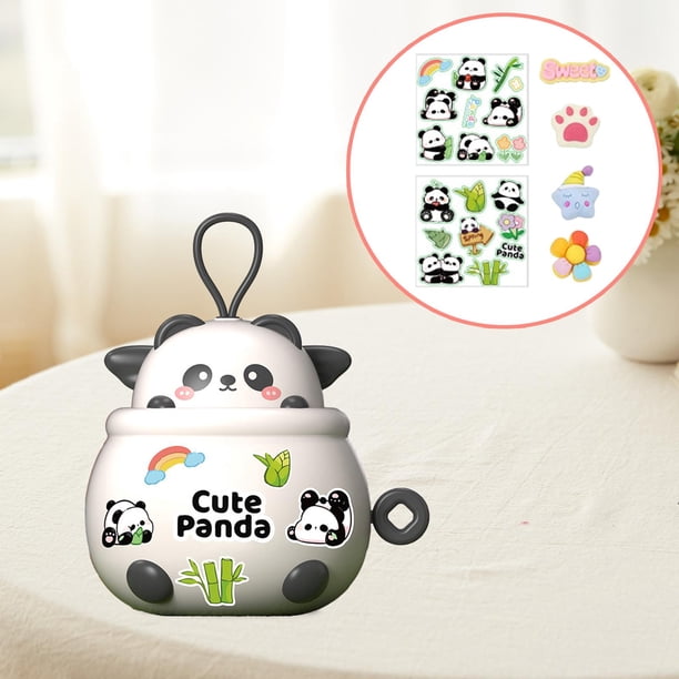 AQFNEB Banco de Monedas con diseño de Panda de Dibujos Animados, Banco de Monedas de Gran Capacidad a Prueba de roturas para niños, Figura Decorativa de plástico Suave con Amplio Ranura p AQFNEB Banco de Monedas con diseño de Panda de Dibujos Animados, Banco de Monedas de Gran Capacidad a Prueba de roturas para niños, Figura Decorativa de plástico Suave con Amplio Ranura p