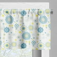 thumbnail image 3 of Ambesonne Yellow and Blue Window Valance, Floral Scrapbook, 54" X 18", Blue Yellow Pale Grey, 3 of 5