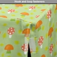 thumbnail image 4 of Autumn Dog Crate Cover, Fall Leaves Seasonal Veggies Dotted Mushroom Repeating Pattern Print, Easy to Use Pet Kennel Cover Small Dogs Puppies Kittens, 7 Sizes, Pale Green and Orange, by Ambesonne, 4 of 6