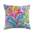 thumbnail image 3 of Throw Pillow Cover 18x18 Inch Waterproof Summer Flower Bohemian Print Soft Colorful for Car Office Patio Decor by MPOISVA, 3 of 7