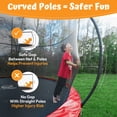 thumbnail image 5 of JUMPZYLLA Trampoline Outdoor with Enclosure and Ladder, ASTM, 10 ft, Red, 5 of 10