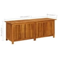 thumbnail image 2 of vidaXL Garden Storage Box 150x50x58 cm Solid Acacia Wood, 2 of 7