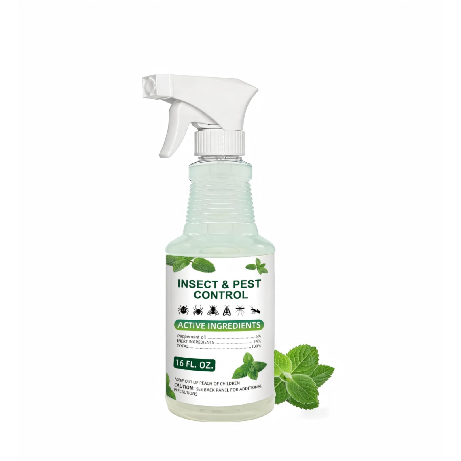 Paddsun Peppermint Oil Insect Traps Spray, 16oz Ready-to-Use Multi-Purpose Botanical Spray for Indoor & Outdoor Use Control for Spiders Ants Mosquito and More Safe for Plants and People