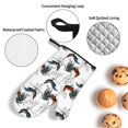 thumbnail image 3 of Fotbe Cool Chicken for 4Pcs Oven Mitts and Pot Holders, 500℉ Heat Resistant Oven Mitts , Non-Slip Silicone Surface Safe for Baking, Cooking, BBQ, 3 of 6