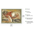thumbnail image 2 of Camille Jenatzy (The Red Devil) - Automobile Tires (Pneus) - Vintage Automobile Poster by Georges Gaudy c.1906 - Master Art Print 10in x 14in, 2 of 4