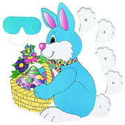 "Pin The Tail On The Bunny" Party Game For Children, Easter Party Supplies, Classic Birthday Games(Includes Instructions and Blindfold)