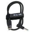 thumbnail image 3 of PD Power Cable For , Fast Charging Laptop Fast Charging Cable Type-C Male Knitted Body Bend Resistant Convenient Storage  For Office For Home 0.5 Meters, 3 of 8