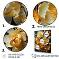 thumbnail image 3 of Designart "Buttercups With Signature Curves" Buttercups Floater Framed Wall Art Living Room, 3 of 5