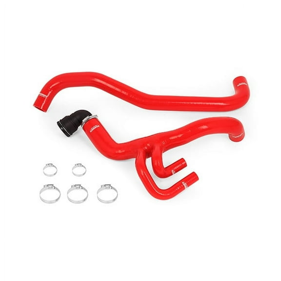 Mishimoto MMHOSE-F62-10RD Silicone Radiator Hose Kit Compatible With Ford F-150 6.2 2010-2014 Red
