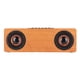 thumbnail image 2 of Altavoz Bluetooth inalámbrico de 10 W con carga inalámbrica, altavoz con forma de reloj despertador retro de madera para teléfonos móviles y tabletas, color nogal claro., 2 of 12