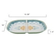 thumbnail image 5 of Better Homes and Gardens Bamboo Melamine Divided Floral Serving Tray, 5 of 5