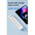 thumbnail image 5 of 6-Outlet Surge Protector Power Strip with 3 USB-C & 1 USB-A Ports, Extension Cord - Power Strips for Home/Office, Black and White Electric Extension Bar, Multi-Device Charging, 5 of 9