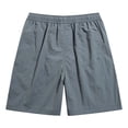 thumbnail image 7 of DJDLJWCJ Mens Athletic Shorts, Mens Workout Shorts Elastic Waist Running Shorts Beach Shorts for Men Flat Front Straight Leg Bermuda Shorts Dark Gray L, 7 of 7