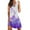 Purple, variant on Ketyyh-chn99 Wedding Guest Dresses for Women 2024 Casual Beach Sundress Flower Print V-Neck Half Sleeve Bohemian Dress One-Piece Black,S