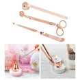 thumbnail image 4 of Candle Extinguisher Set Candle Snuffer Wick Trimmer Dipper Candle Accessory Set Rose Gold, 4 of 8