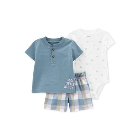 

Carter s Child of Mine Baby Boy Shorts Outfit Set Sizes 0-24M