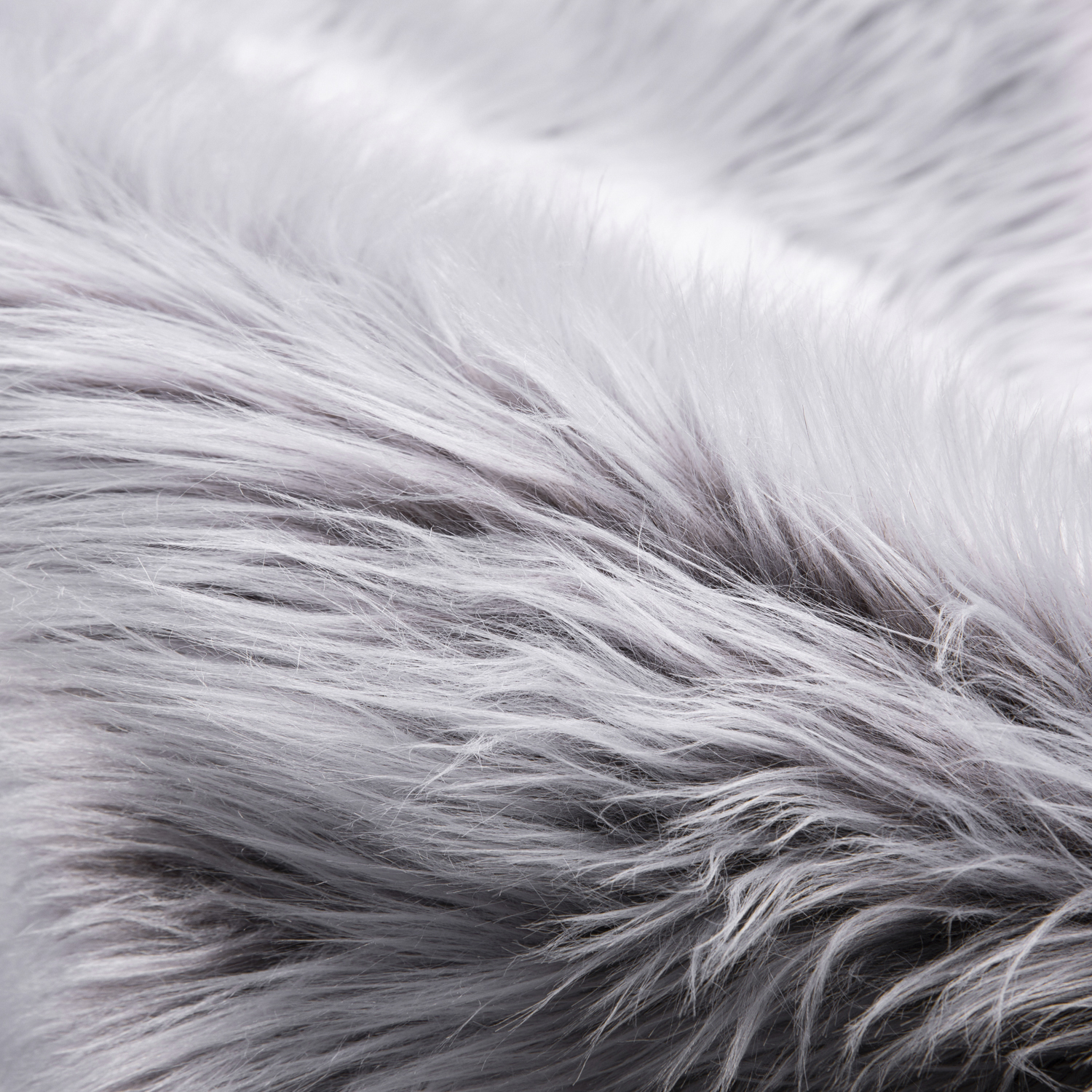 Deluxe Ultra Soft Faux Sheepskin Fur Series Fluffy Decorative Indoor Shag Area Rug, 3 x 5 Feet Rectangle, Coffee and White, 1 Pack