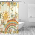 thumbnail image 2 of Yayeee Shower Curtain with Hooks 72"x72" Waterproof Fabric Bathroom Hanging Decor, Beige Clouds, 2 of 5