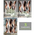 thumbnail image 3 of Abstract Lines Orange Window Curtain for Living Room Home Decor Roman Curtain Kitchen Tie-up Curtains Adjustable Drapes, 3 of 5