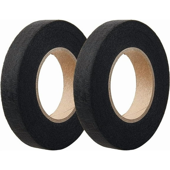 54 Yards Iron on Hem Tape Double Sided Sticky Fabric Fusing Web Tape Adhesive No Sewing Gluing or Ironing Alterations Hemming Tool for Broken Clothes Curtain Wall Floor DIY Black Mixed Color