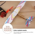 thumbnail image 6 of 10pcs Rubber Band Powered Airplane Model Jetstream Balsa Wood Glider Plane Toys for Kids Indoor Outdoor Sports Garden Yard Playing Random, 6 of 7