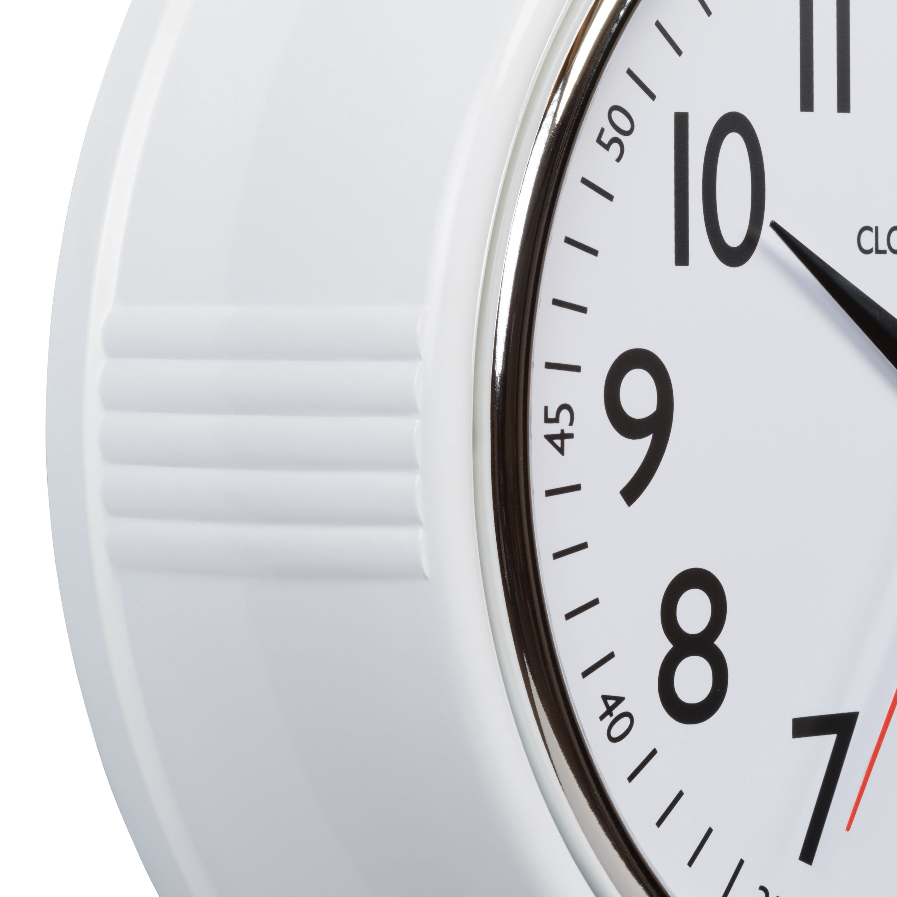 La Crosse Clock 9.61 inch Schoolhouse Analog Quartz Wall Clock, 404-3624W