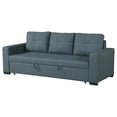 thumbnail image 1 of sofá cama POUNDEX color gris azul polifibra, 1 of 4