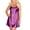 Purple, variant on Oversized Sleepshirts on Clearance Women's Satin Nightgown Spaghetti Straps Night Dress Silk Chemise Mini Slip V Neck Short Sleepwear New Red S