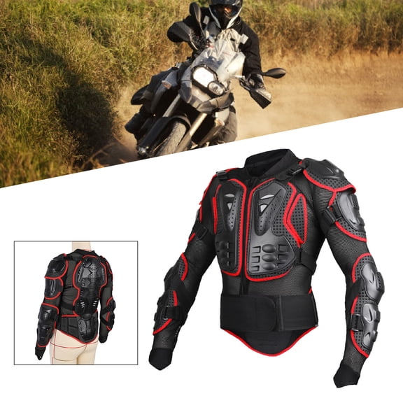 Motocicletas Chaqueta Protectora Armadura De Cuerpo Completo, Equipo De Bicicleta De Tierra De Protección De La Columna Verte