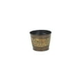 thumbnail image 1 of Cheungs 4766-04 5 in. Circular Metal Planter with Center Floral Design, 1 of 1