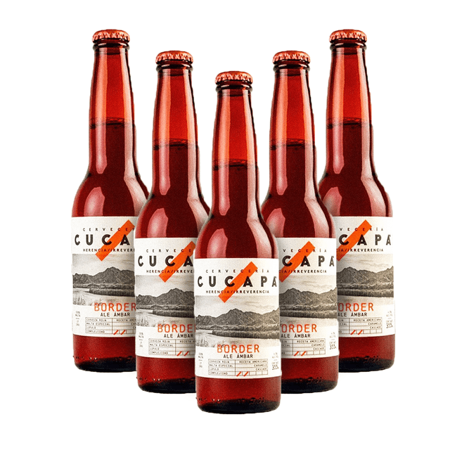 Six Pack Cerveza Artesanal Cucapá Border 355ml c/u Ale Ambar