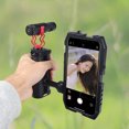 thumbnail image 1 of Camera Cage Side Handle, Camera Cage Handle Grip Aluminum Alloy Carbon Fiber Universal  for Vlogging, 1 of 7