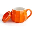 thumbnail image 2 of 2X de Calabaza con Tapa - Adornos de Cerámica Tazas de Café Tazas Grandes Y Bonitas de Decoración de Otoño de Té - Idea de Regalo de Cumpleaños, 2 of 8