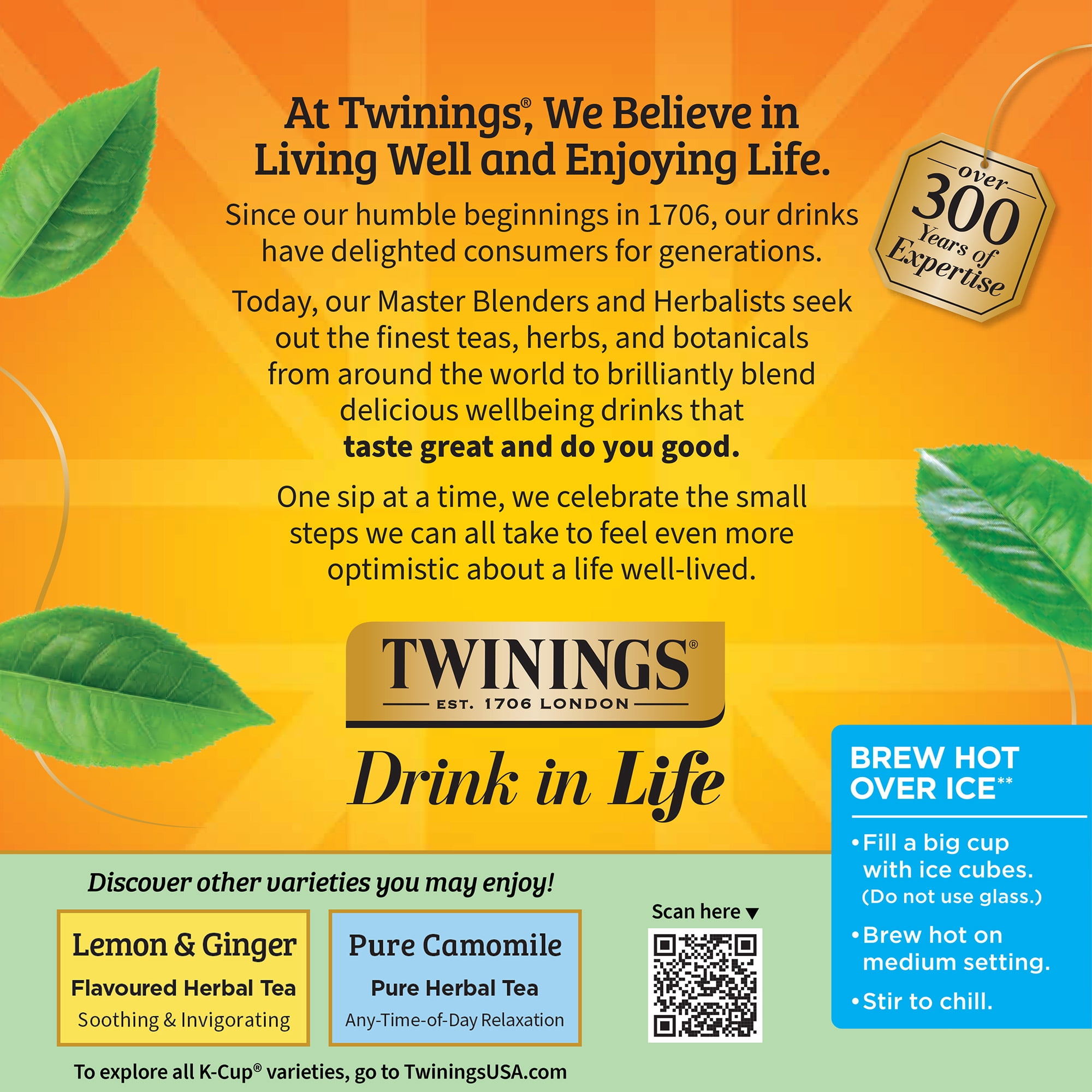 (2 pack) Twinings Pure Peppermint Herbal Tea K-Cup Pods, Naturally Caffeine Free, 12 Count