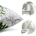 thumbnail image 2 of Green Dahlia Pillow Covers 12x20 in Spring Sage Green Geometric Floral Lumbar Bed Throw Pillows Modern Flower Couch Pillow Cases Set of 2 Farmhouse Home Decor for Room Cushion Porch Patio Outdoor, 2 of 6